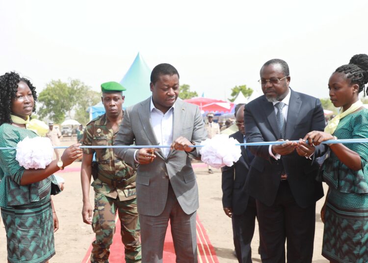 LE CHEF DE L’ETAT INAUGURE UNE MINI CENTRALEPHOTOVOLTAIQUE A KOUTOUM