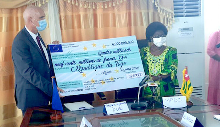 COVID-19 : SECOND DECAISSEMENT DE L’APPUI BUDGETAIRE DE L’UE POUR LE TOGO
